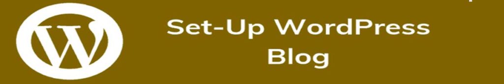 How to setup wordpress blog