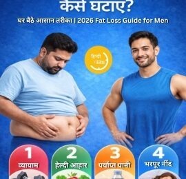30 दिन में पेट की चर्बी कैसे घटाएं? घर बैठे आसान तरीका | 2026 Fat Loss Guide for Men