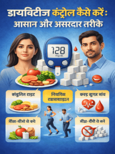 डायबिटीज़ कंट्रोल कैसे करें – ब्लड शुगर मैनेजमेंट और हेल्दी लाइफस्टाइल