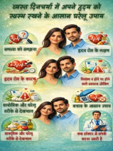 व्यस्त दिनचर्या में हृदय को स्वस्थ रखने के घरेलू उपाय और सही जीवनशैली