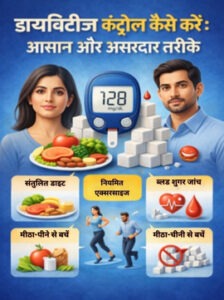 डायबिटीज़ कंट्रोल कैसे करें – ब्लड शुगर मैनेजमेंट और हेल्दी लाइफस्टाइल